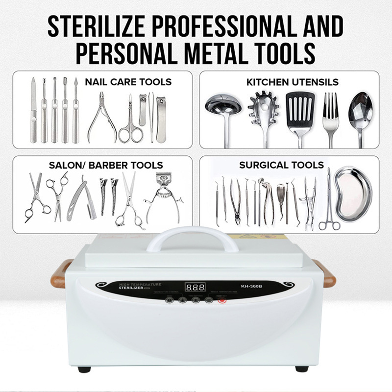 Çeşitli metal aletler için sterilizasyon dolapları